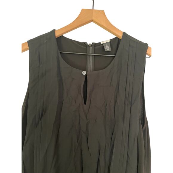 Chicos Black Label Sleeveless Black Midi Dress Size 2 / Large - Picture 3 of 6